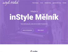 Tablet Screenshot of instylemelnik.cz